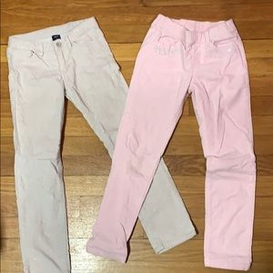 Two pairs size 7 girls pants.